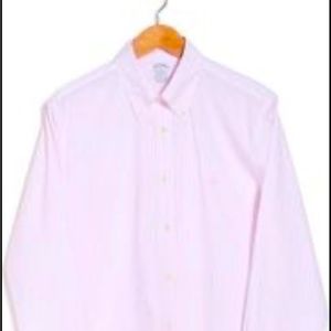 Child’s XS Brooks Brothers Pink Pinstripe button down shirt.